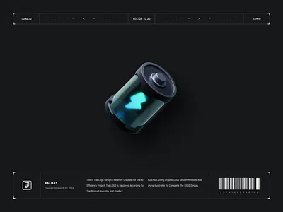 3D Battery 3d color design icon illustration ui
