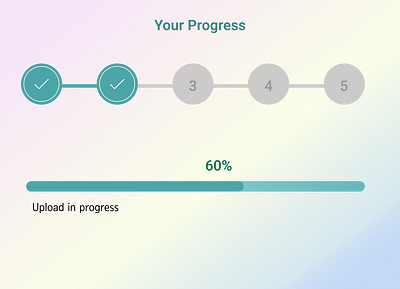 Daily UI Design #086- Progress app design ui ux