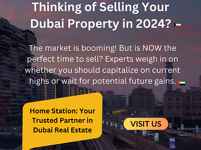 Dubai Property Market 2024: Sell Now or Risk Lower Returns? dubailife dubairealestate homestation maketherightmove propertymarket sellmyproperty