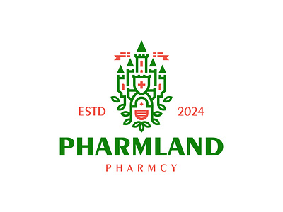 Pharnland animation branding castle design disney graphic design illustration logo medicines motion graphics pharmacy typography vector