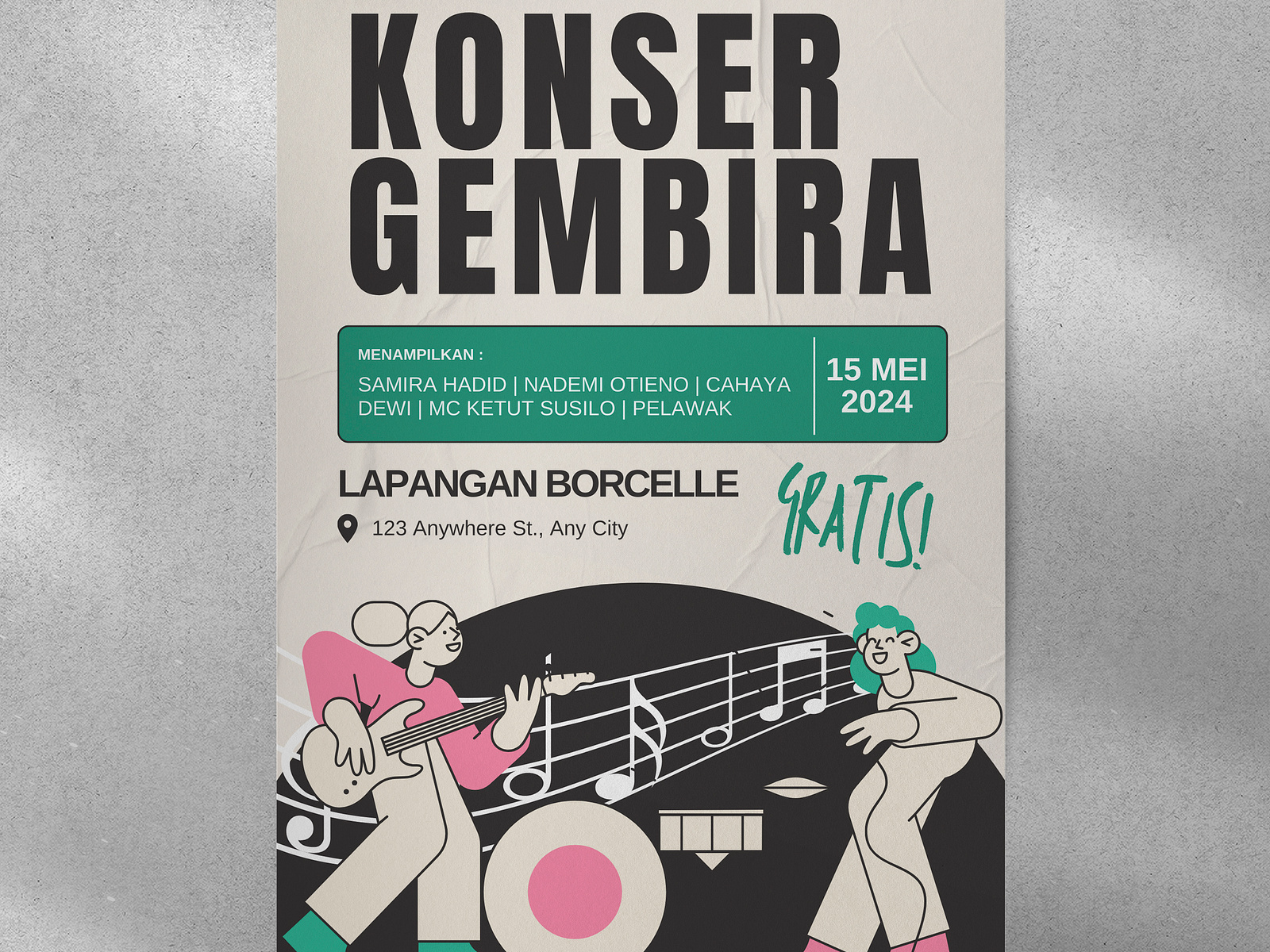 Music Concert Poster by puput indah permata sari on Dribbble