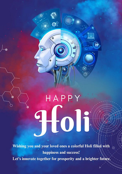 Holi ai holi branding celebration color design festival graphic design happy holi illustration india technology technology holi ui