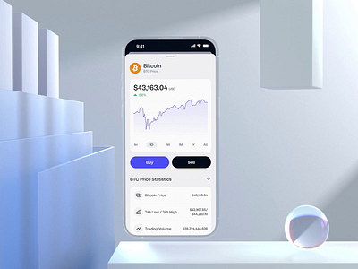 AI Crypto Wallet Mobile App ai ai e wallet animation artifical intelligence banking blockchain crypto crypto exchange cryptocurrency e wallet finance finance app fintech interface mobile app money transfer ui ux wallet