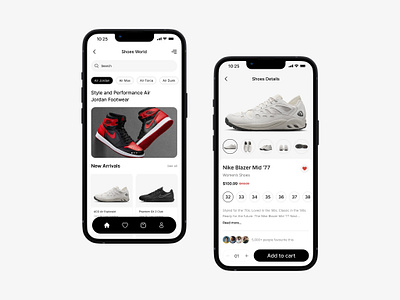 Shoes world mobile app design designer inspiration mobile app shoes shoes world shopping ui design ui trend uiux ux design