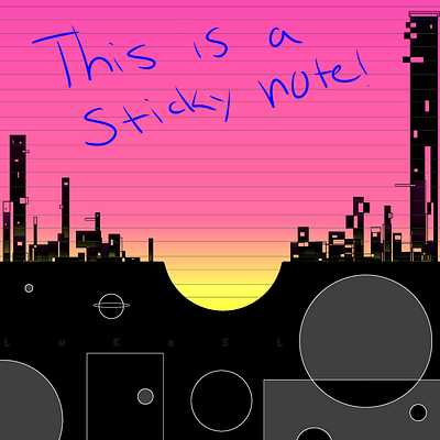 Sticky Note branding graphic design logo
