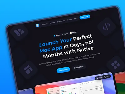 Native - Website Hero digital design landing page design landing page ui landing page ui design marketing website marketing website design marketing website ui ui ui for landing page ui for web ui for website web web design web ui website website design website hero website hero design website hero ui website ui