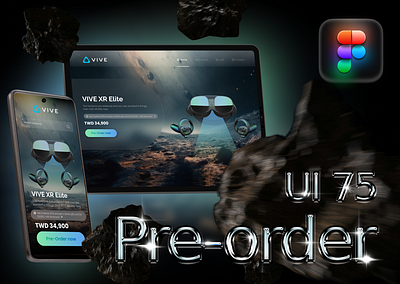 UI 75_Pre Order 3d surrealism dailyui figma mobile pre order ui ui 75