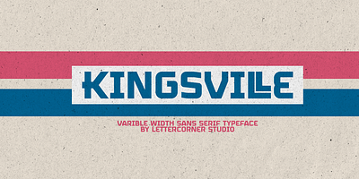 KINGSVILLE | FREE FONT badge bold font branding design font font design logo sans serif strong font