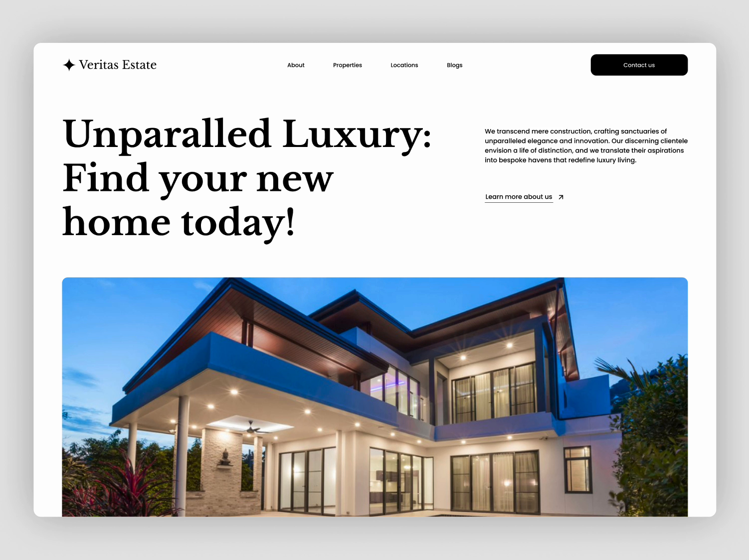 Veritas Real Estate V2 by Aashay K for NexusOne Design on Dribbble