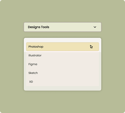 Daily UI #027 daily ui daily ui 027 dropdown menu ui uiux web design