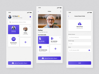 Doctor & Prescription Management App app design app ui design appointment appointment booking doctor doctor app doctor appointment doctor manage doctor management health care medical app medicine mobile app mobile app ui patient app prescription management prescription management app ui ui design uiux