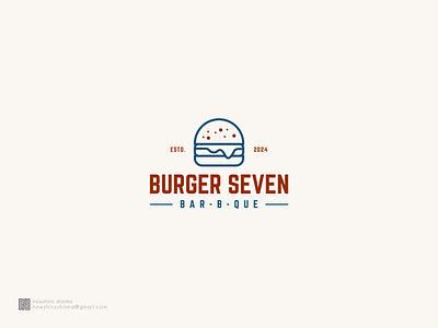 Burger 7 burger burger logo graphic design illustration logo logo design minimal modern logo