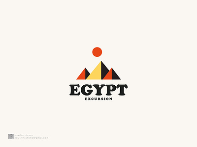 Egypt Excursion company graphic design illustration logo logo design minimal modern logo