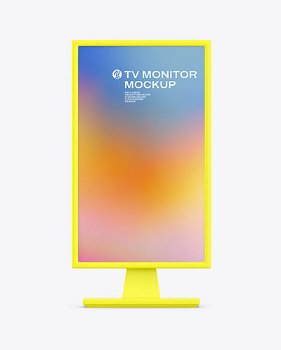 Download TV Monitor Mockup PSD mockup kit