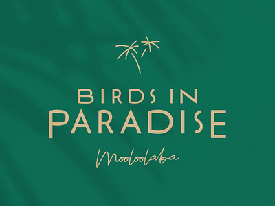 Birds In Paradise branding fashion logo tropical