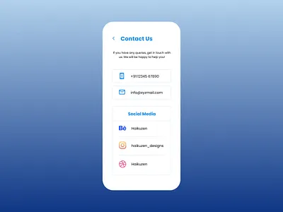 Contact Us screen design figma product design ui uiux ux