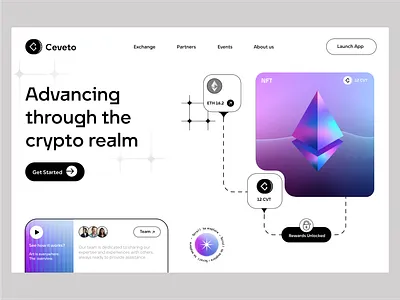Ceveto Website etherium orbit design ui ui design ui ux web design web ui