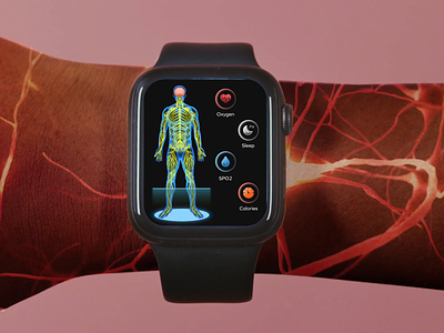 Apple Watch Health Tracking Animation Design activity ai animation app design apple apple watch branding fitness fitness app health health tracker healthcare iwatch motion graphics smart app smart watch ui watch watch ui workout