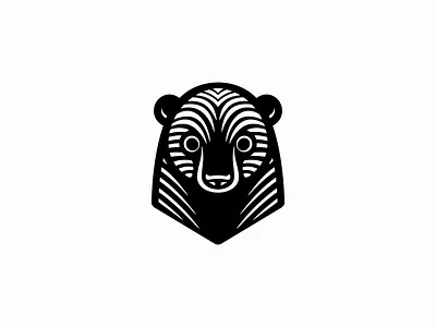 Honey Badger Logo animal badger branding design emblem face fearless head honey icon identity illustration lines logo mark sports symbol vector wildlife