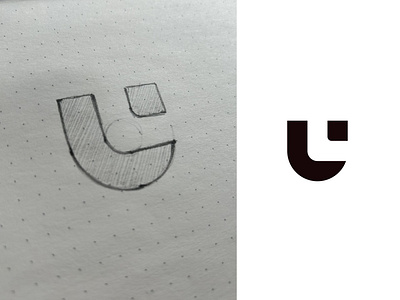 UL brand branding design elegant illustration letter logo logo design logo designer logotype mark minimalism minimalistic modern monogram sign ul