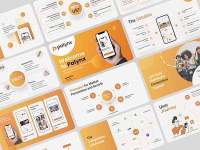 Pitch Deck Slides deck slides figma mobile app slides piotch deck slides presentation design slides ui uiux