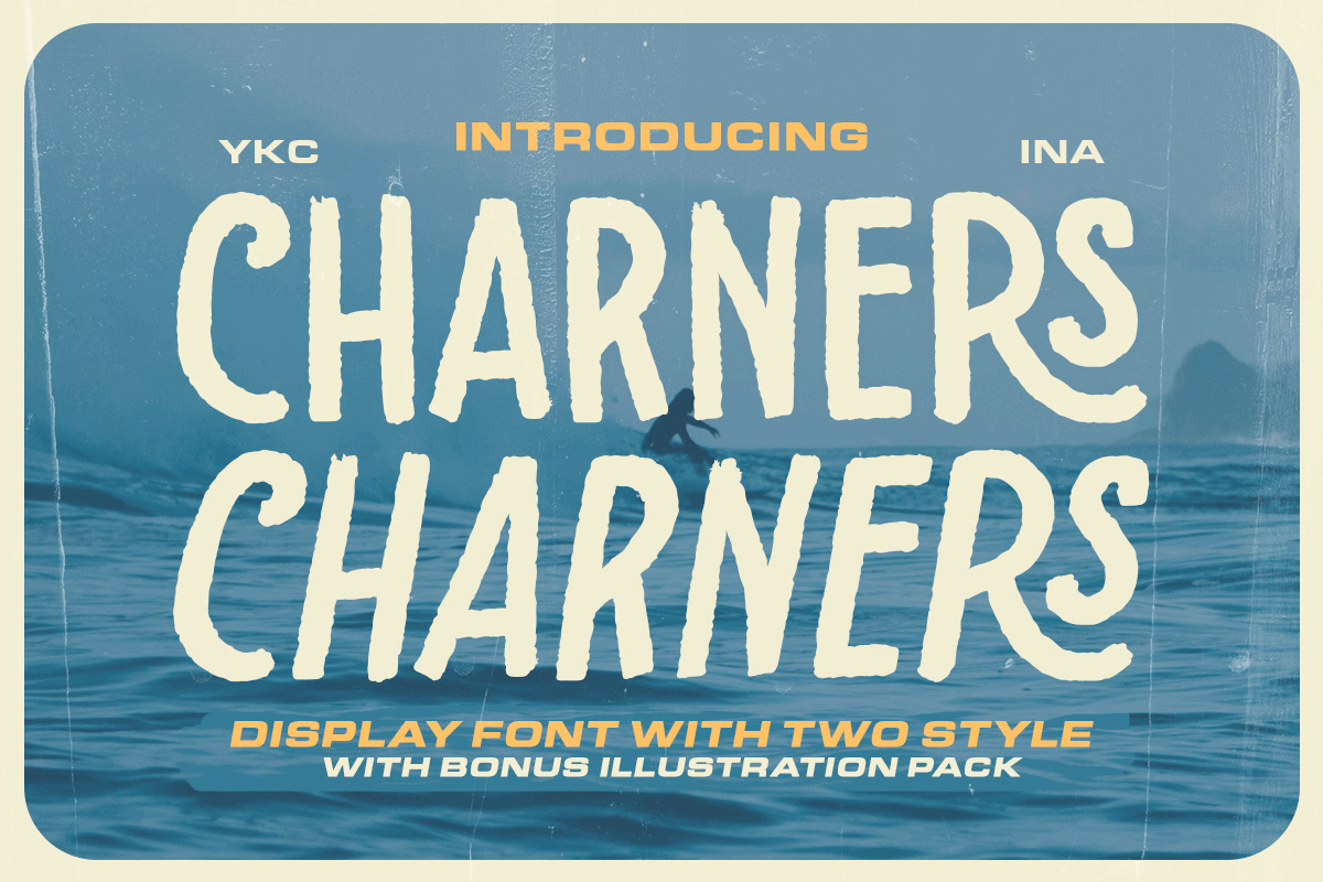 Charners Display Font freebies logos