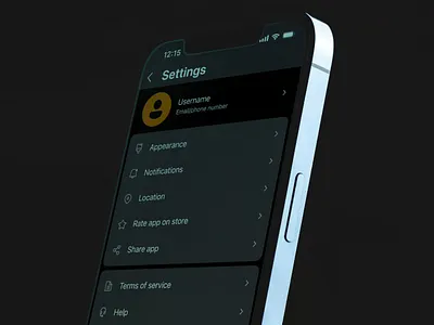 Settings branding graphic design settings ui ux