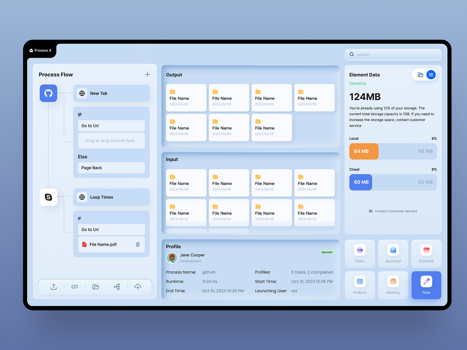 Flow web app design by Tamako.egg on Dribbble