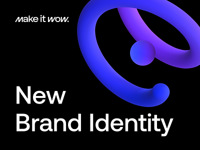 Make it WOW. New Brand Identity blockchain branding crypto design finance logo logotype wow