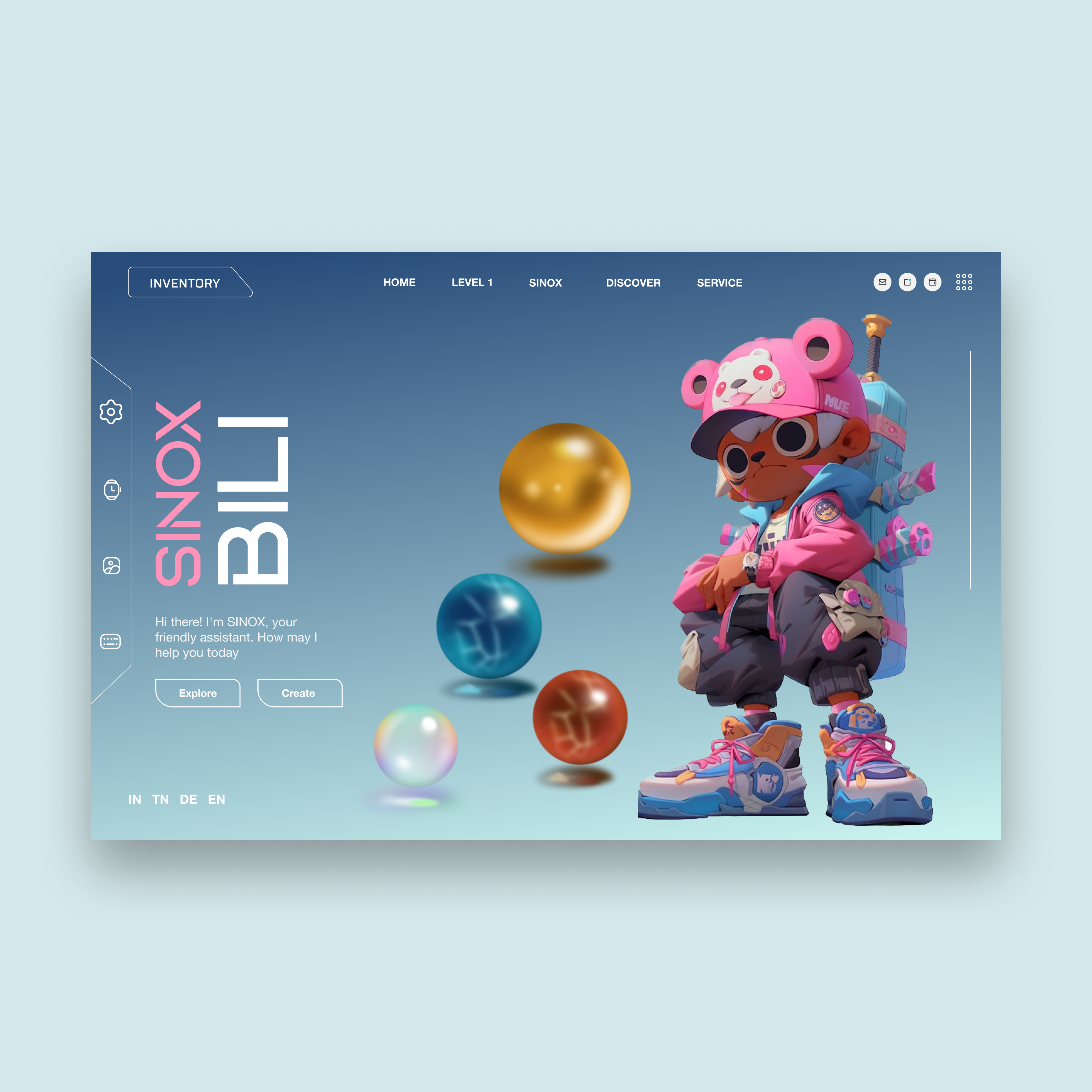 SINOX NFT LANDING PAGE agency design graphic design landing page new work nft online shop redesign ui web design website