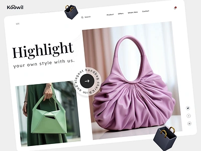 E-commerce Fashion Store Website Design bag website e commerce e commerce shop ecommerce design fashion design fashion store handbag handbag design handbag website homepage landing page luxury fashion luxury handbags online shopping online store product showcase purse ux webdesign