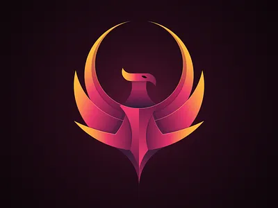 Branding - Phoenix Rock and Roll SE brand brand design brand identity branding fire logo geometry geometry logo gradient gradient logo graphic design illustration logo logo design phoenix phoenix logo vector