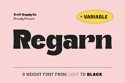 Regarn Font Family + Variable connary fagen eccentric extraordinary font font family geometric midcentury opentype regarn font family variable round russian sans serif serif simple font smooth strong variable variable display variable font various