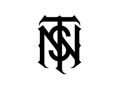 TSN Lettermark brand identity branding classic design lettering lettermark logo mark monogram type typography vintage