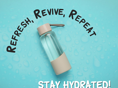 Project Hydrate branding graphic design photoshop simple typography