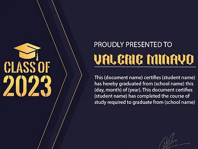 Certificate Design graphic design