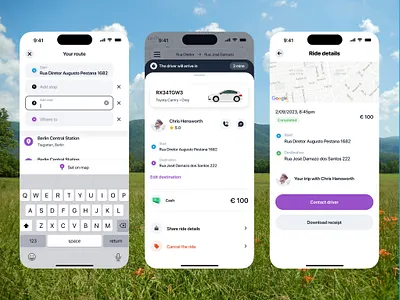 Ride app booking app design illustration minimalism ride app uiux ux
