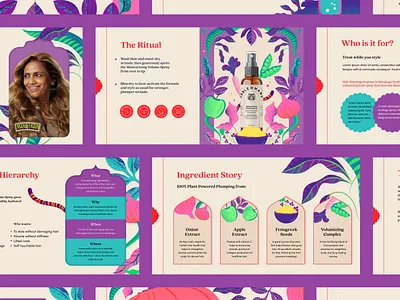 Campaign Design for Fable & Mane's Moisturizing Volume Spray brandguide branding deck deckdesign design graphic design illustration logo marketing maximal packaging presentation typography vector