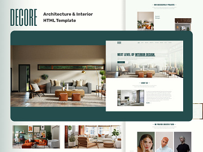 DeCore: Architecture & Interior HTML5 Website Template architecturedesign creativeinspiration digitaltransformation home decore home decore website interiordesign online templates onlineportfolio professionalwebsite single page website webdesign websitetemplate