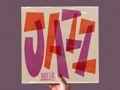 Jazz Album Cover album cover hand lettering illustration jazz lettering music type typography