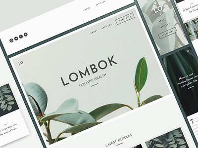 UI Kit - Lombok blog blog template blogger health blog template kit mobile website mock up template theme travel blog design travel blog template ui kit ui kit lombok web design template web design theme web template website website kit website template website theme