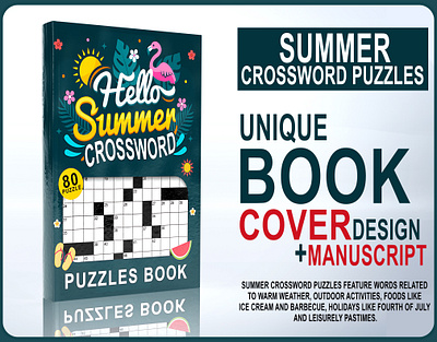 Summer Crossword Puzzles Book Cover Design best logo bike logo blank comic book cover design blank comic cover book book cover design book design books cover design clean cover design composition notebook coverdesign covers design gratitude journal book hiking logbooks kdp book cover kdp books cover kids book kids book design social media post socialmwdia