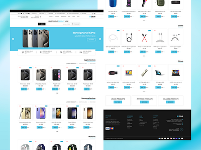 ZEUS Mobile Shop Whole Sales Product Website Landing Page 3d animation branding graphic design logo ui