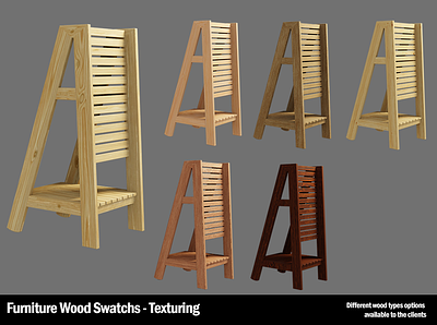 Woody Woods - Realistic Furniture (Texturing) 3d render texturing