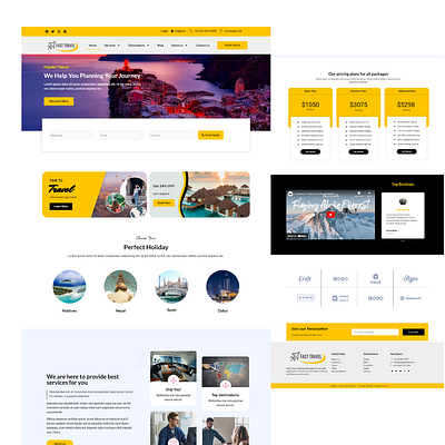 Fasto Travel Agency Wordpress Elementor Template Kit elementor template ui web development wordpress