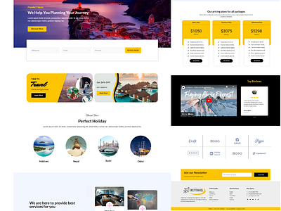 Fasto Travel Agency Wordpress Elementor Template Kit elementor template ui web development wordpress