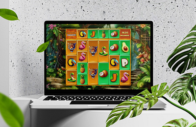 Jungle Paradise - The game experience ai art direction casino dalle3 graphics illustration slot game