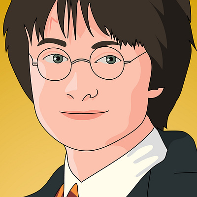 Illustration - Harry Potter adobe illustrator drawing graphic design gryffindor harry potter hogwarts illustration