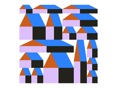 Metricity city geometric graphics house illustration shapes
