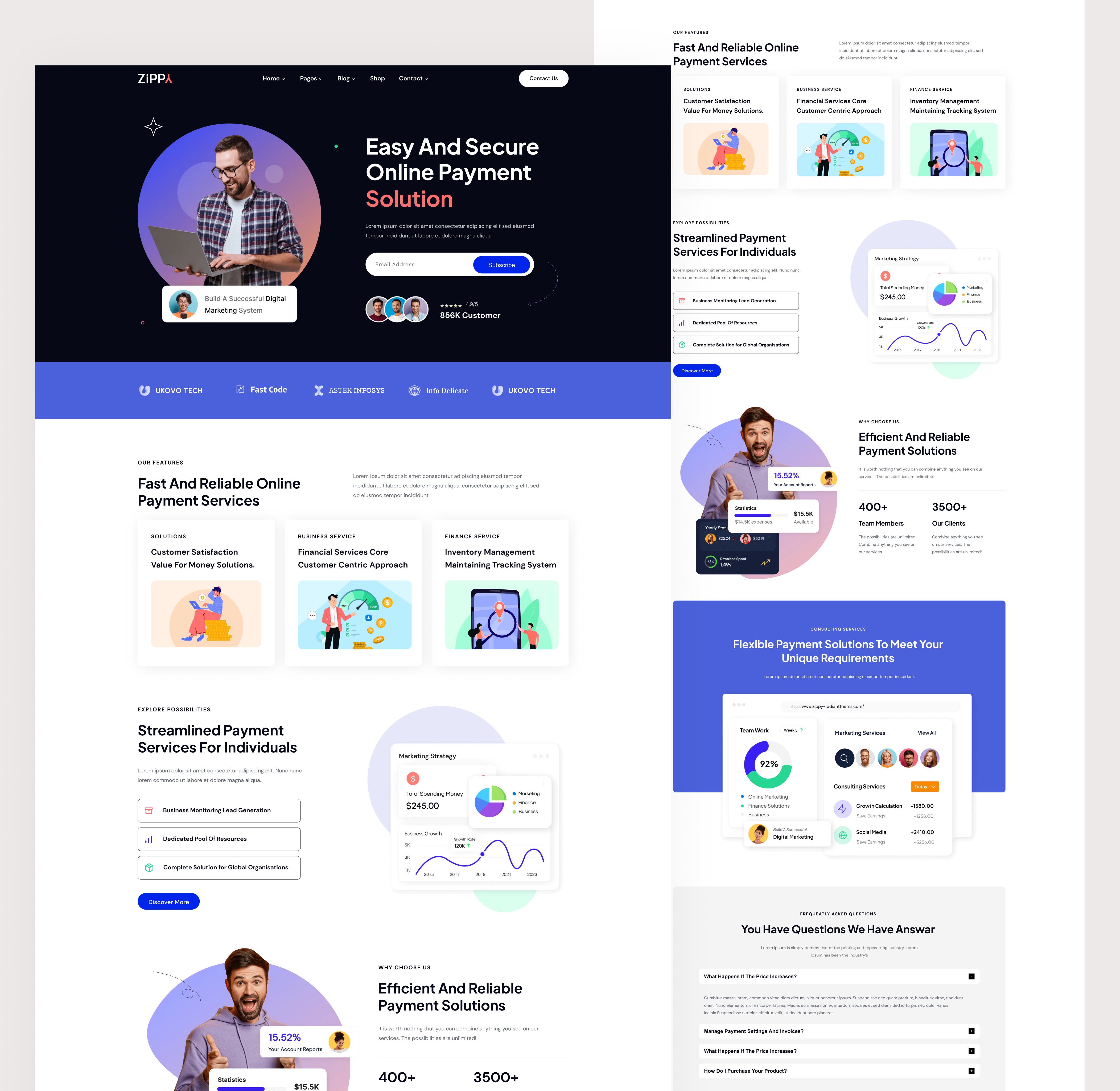 Fintech SAAS Website banking website best website design business consulting finance fintech fintech saas fintech saas website landing page mockup design saas saas landing page saas website saas website design ui design user experience user interface usercentricdesign web wesite design